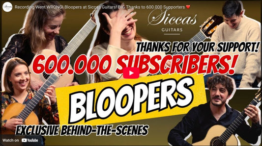 Recording Went WRONG! Bloopers at Siccas Guitars – A Heartfelt Thank You for 600,000 Subscribers ❤️
