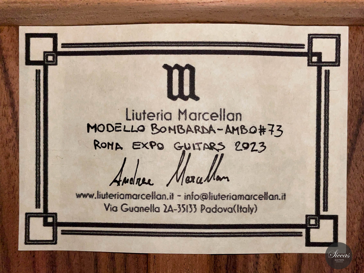 Andrea Marcellan – 2023 Bombarda No. 73
