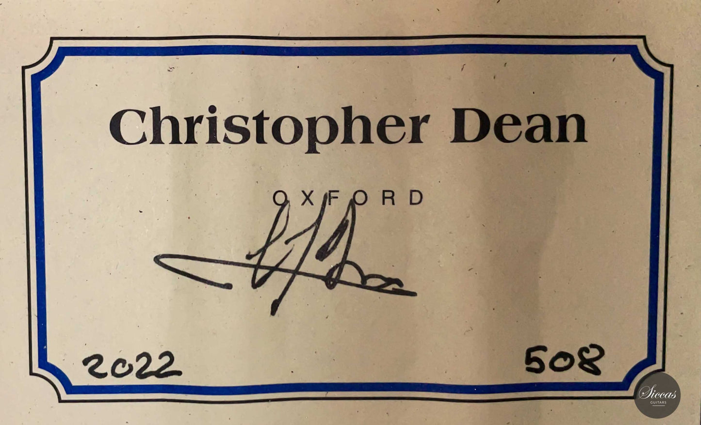 Christopher Dean - 2022 No. 508