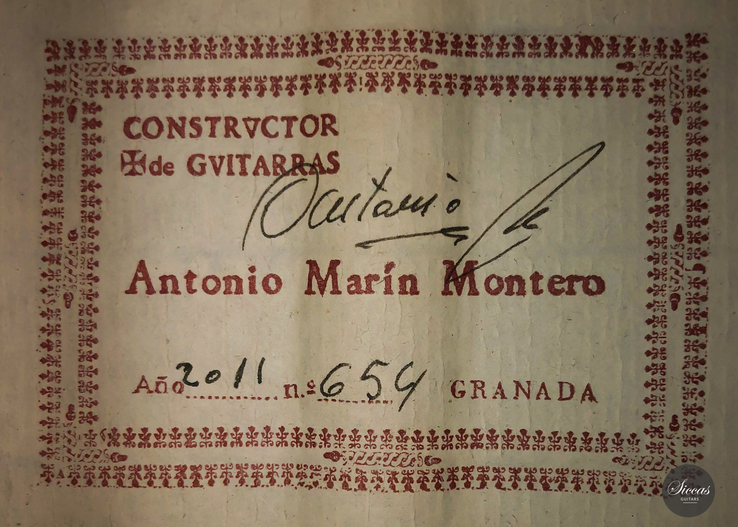 Antonio Marin Montero - 2011 Flamenca Negra