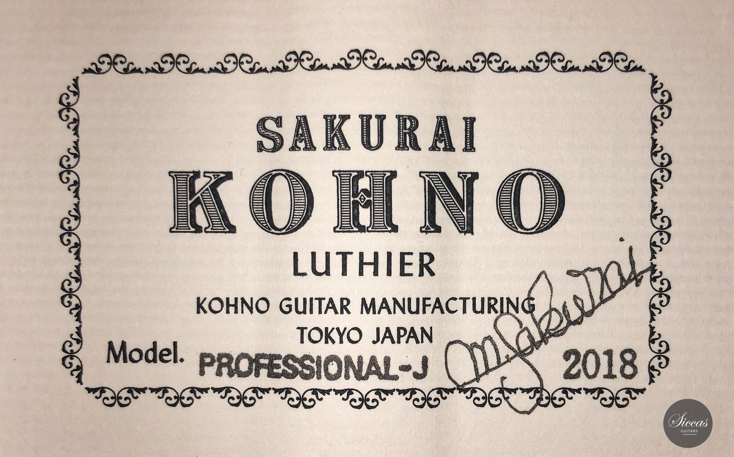 Sakurai Kohno - 2018 Professional J
