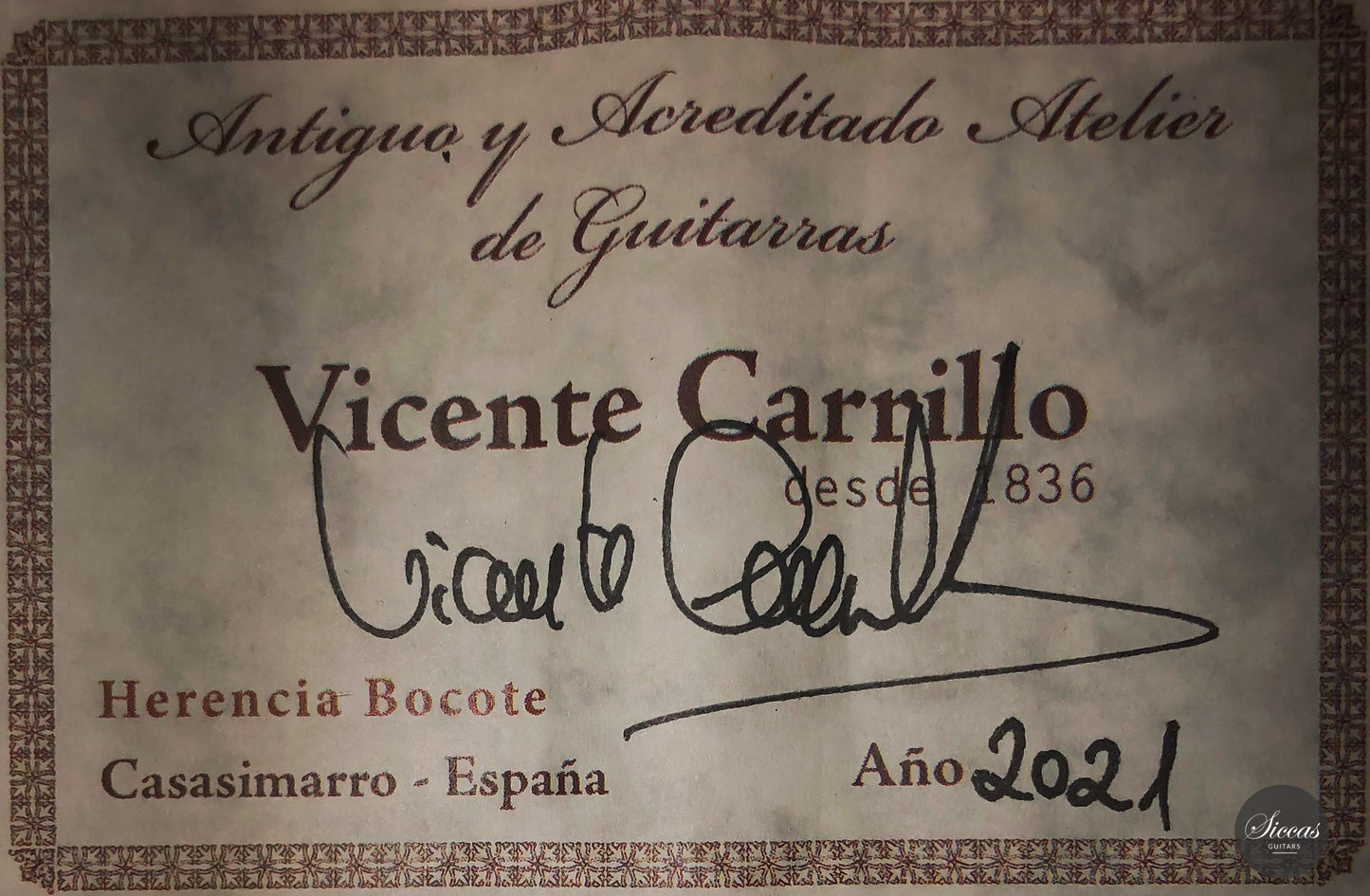 Vicente Carrillo - 2021 "Herencia"