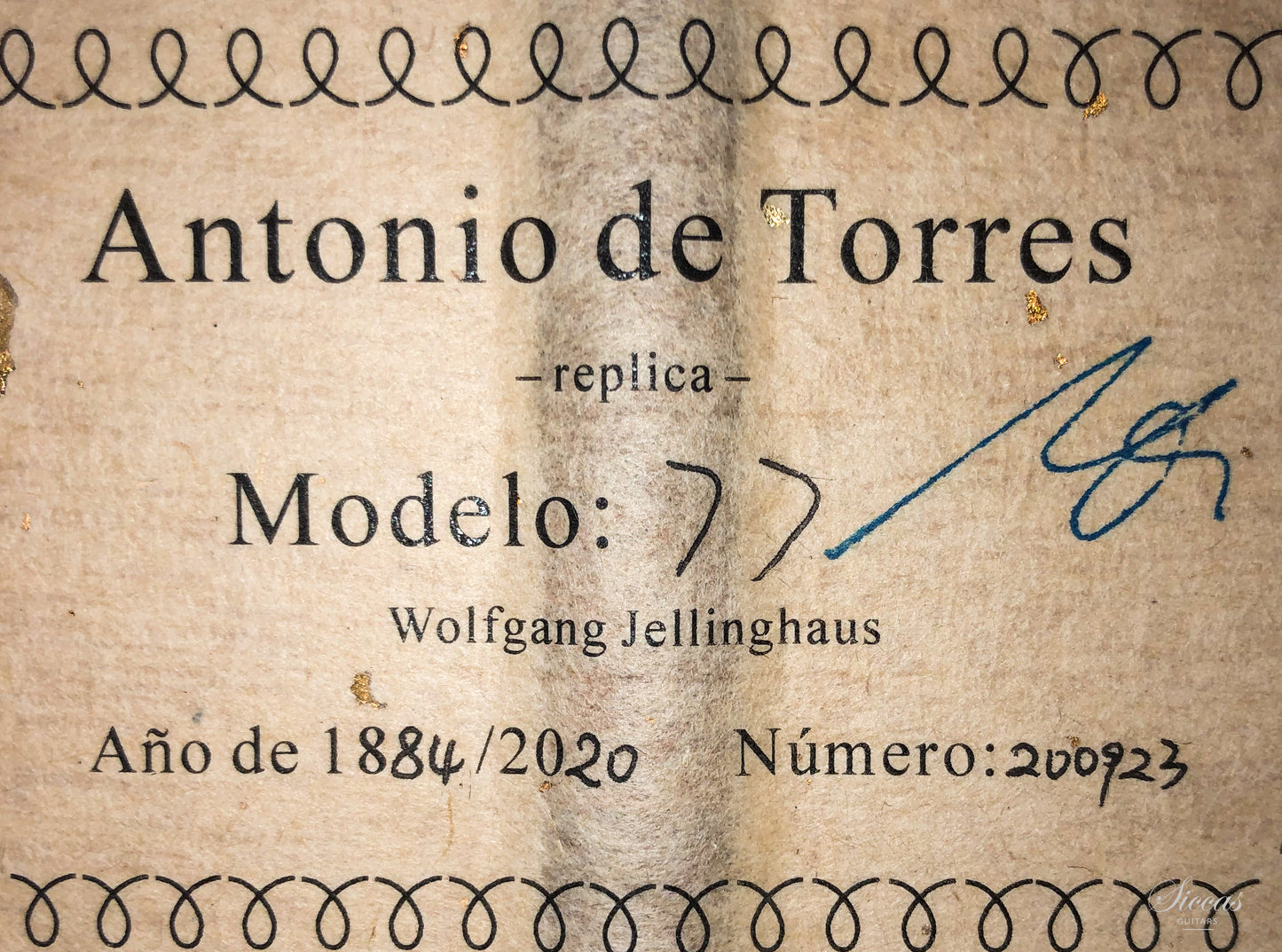 Wolfgang Jellinghaus - "Torres 77" Spruce / Maple Antique