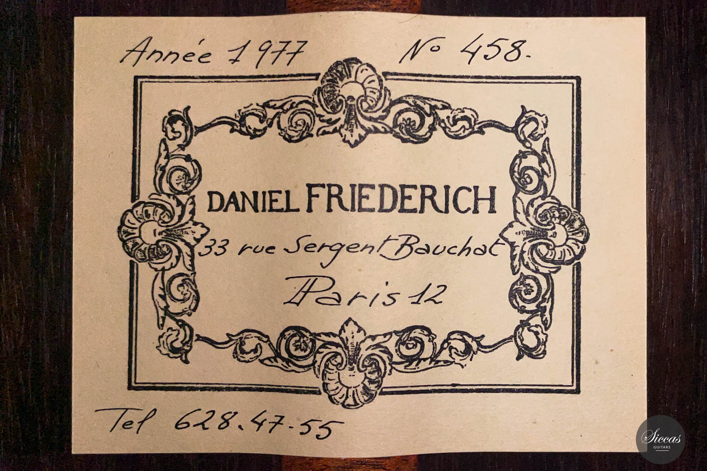 Daniel Friederich – 1977 No. 458 „Concert Model”