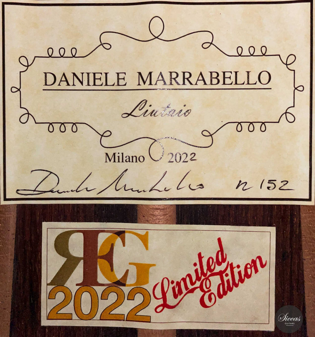 Daniele Marrabello - 2022 No. 152 REG Limited Edition