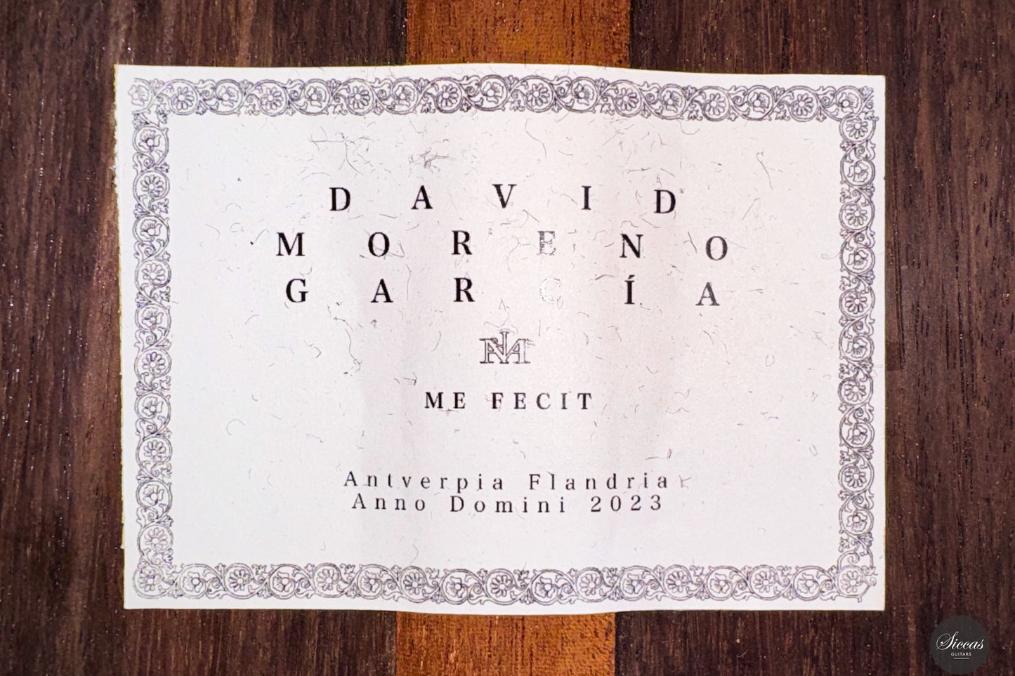 David Moreno Garcia - 2023 'Louis Panormo 1840'
