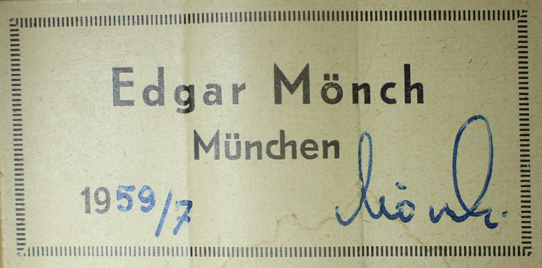 Edgar Mönch - 1959