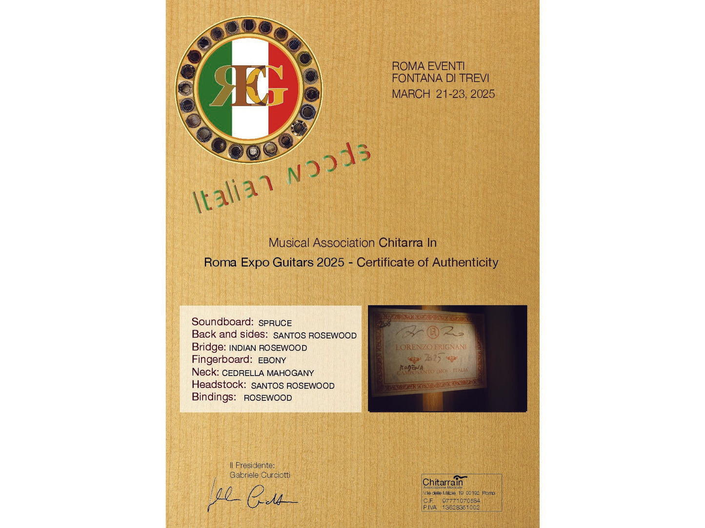 Lorenzo Frignani - 2025 No. 268 - REG 2025 Limited Edition