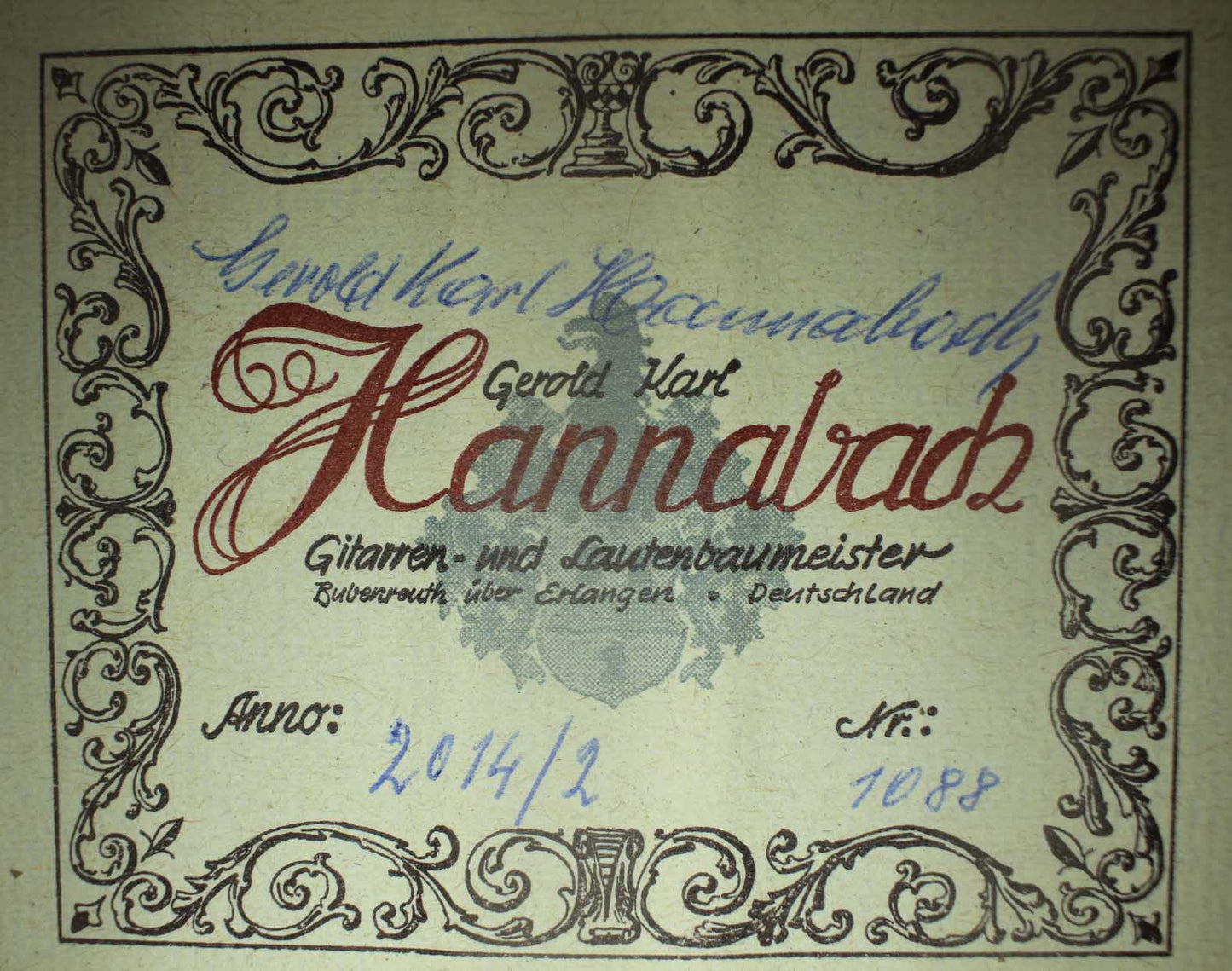 Gerold Karl Hannabach - Terz 2014