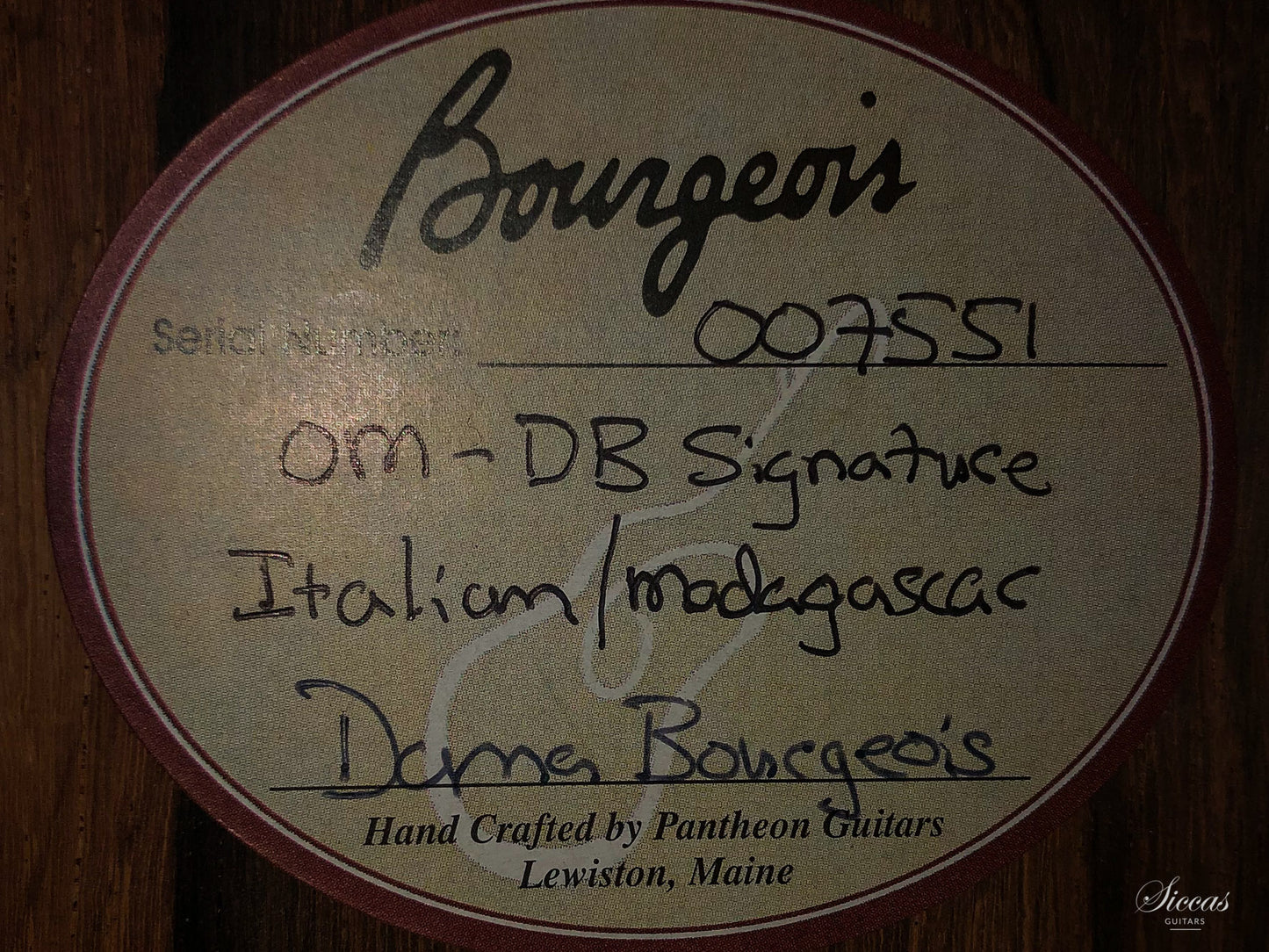 Dana Bourgeois - OM DB Signature