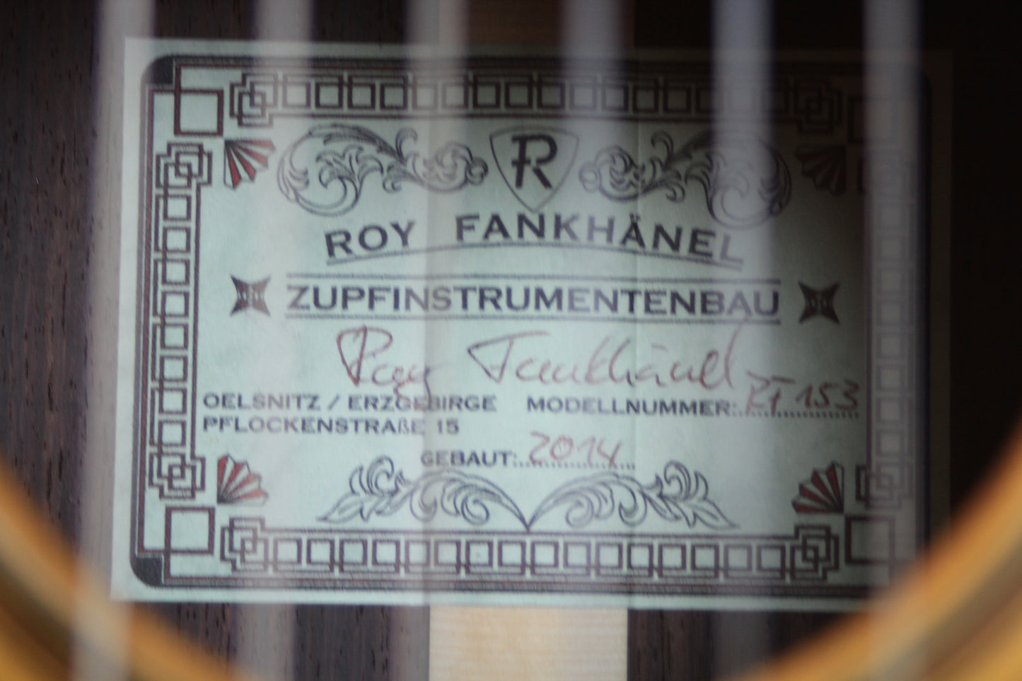 Roy Fankhänel RF 153 – Special Edition 2014