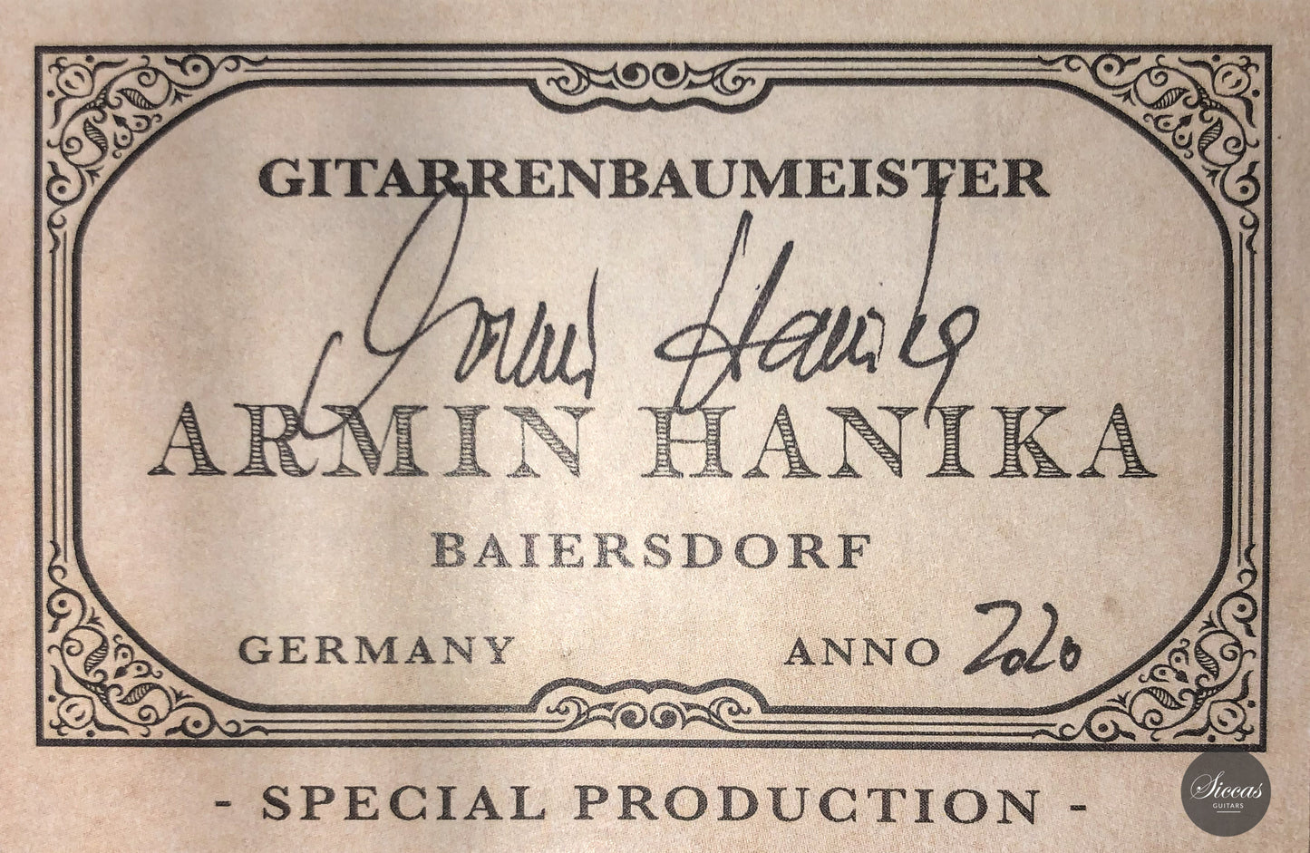 Armin Hanika – 1a Doubletop "Special Custom"