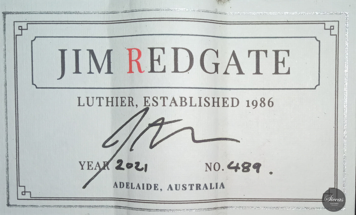 Jim Redgate - 2021 "Ana Vidovic"