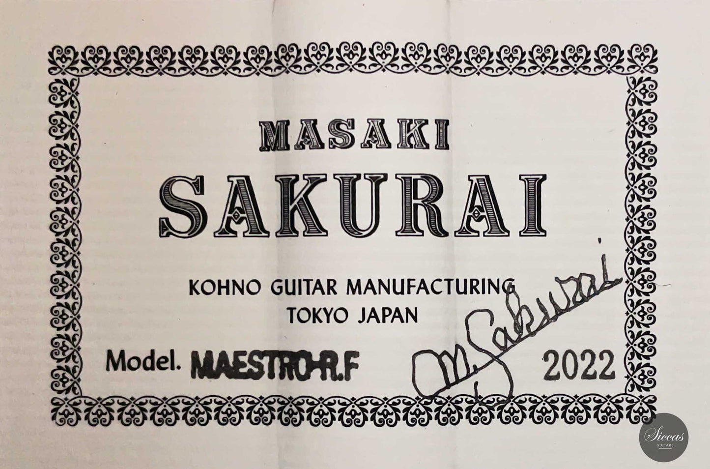 Masaki Sakurai - 2023 Maestro R.F. Spruce 64 cm