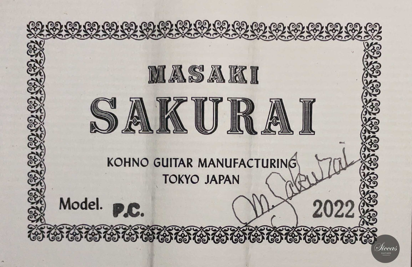 Masaki Sakurai - 2023 P.C. Spruce 64 cm