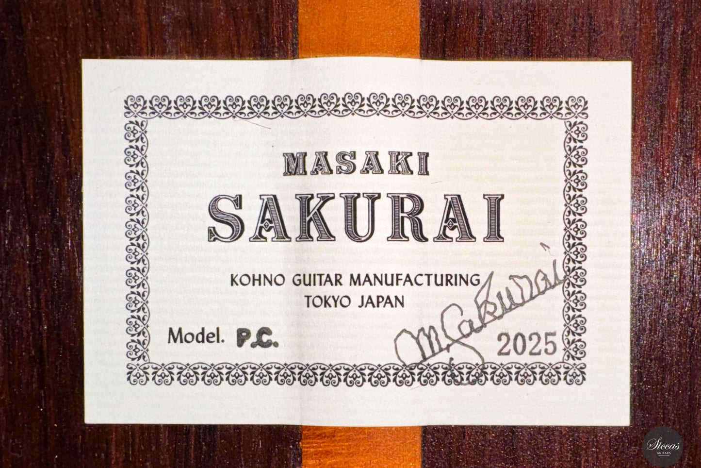 Masaki Sakurai - 2025 - P.C. Cedar