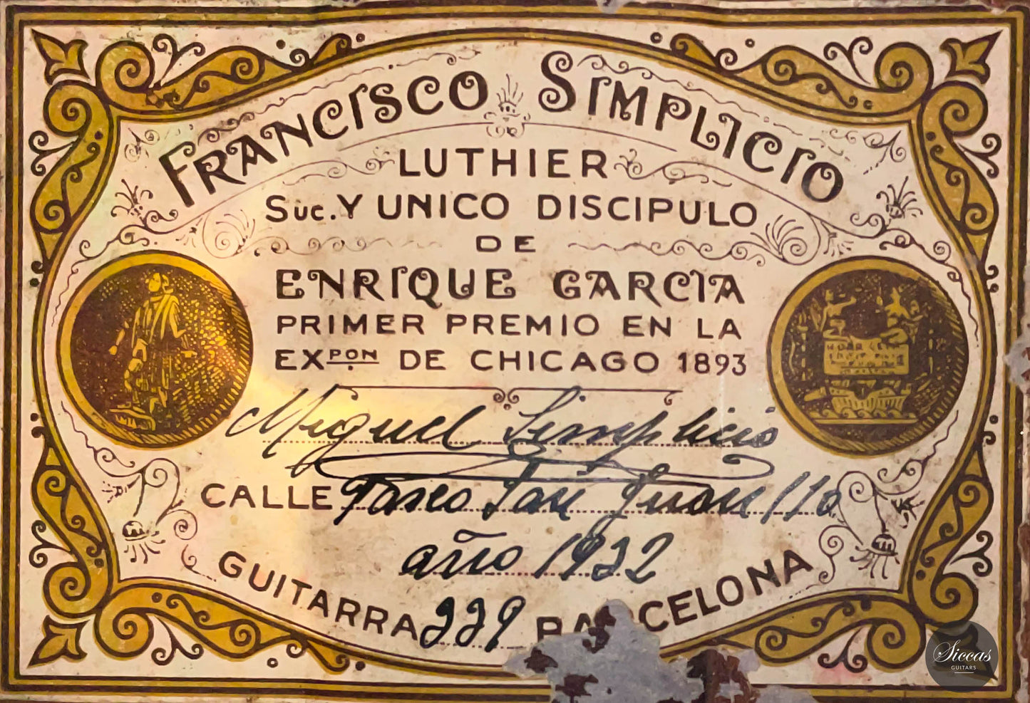 Miguel Simplicio – 1932 No. 339