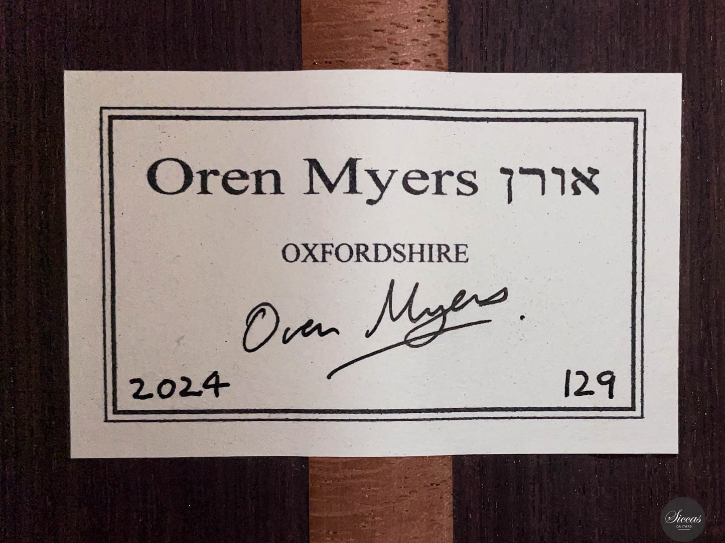 Oren Myers - 2024 No. 129