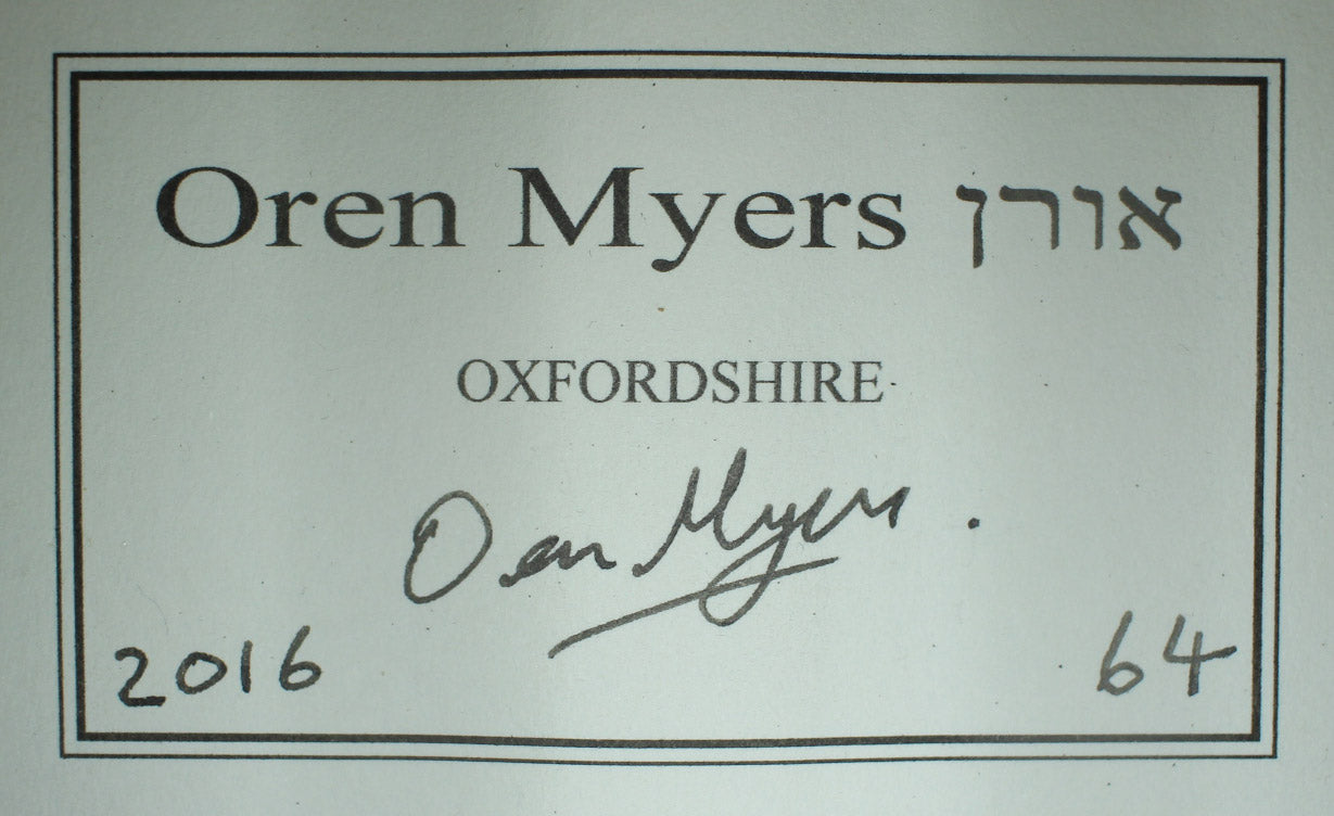 Oren Myers - 2016
