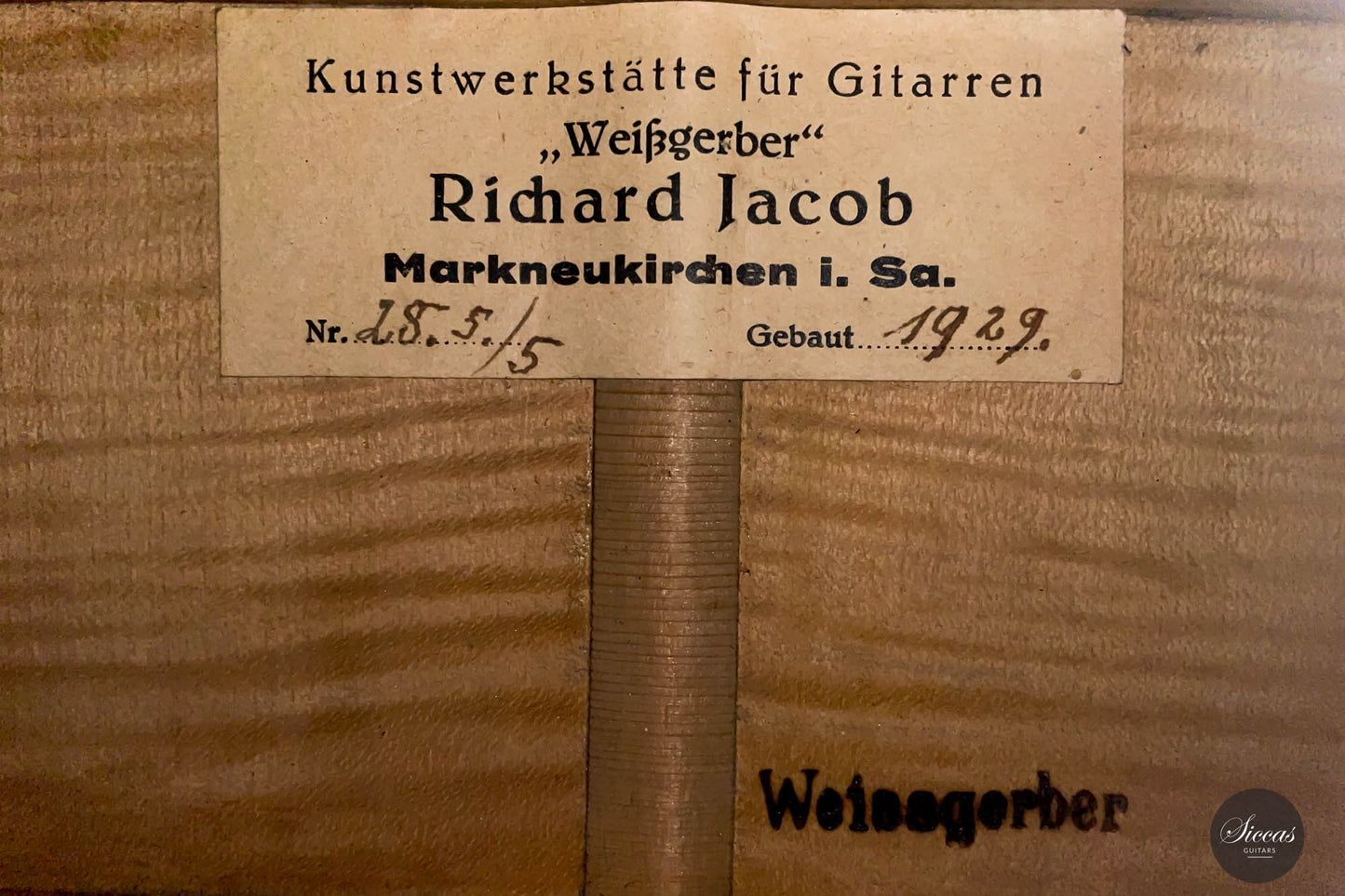 Richard Jacob Weissgerber - 1929 28.5/5.