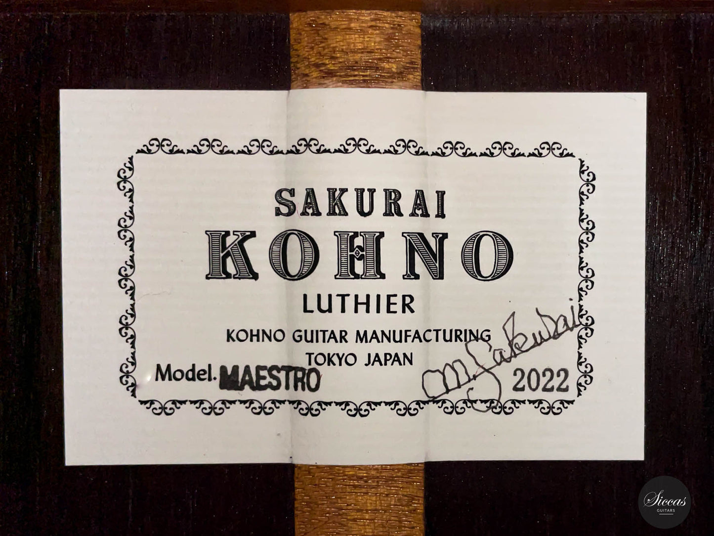 Sakurai Kohno - 2022 Maestro Cedar 65 cm