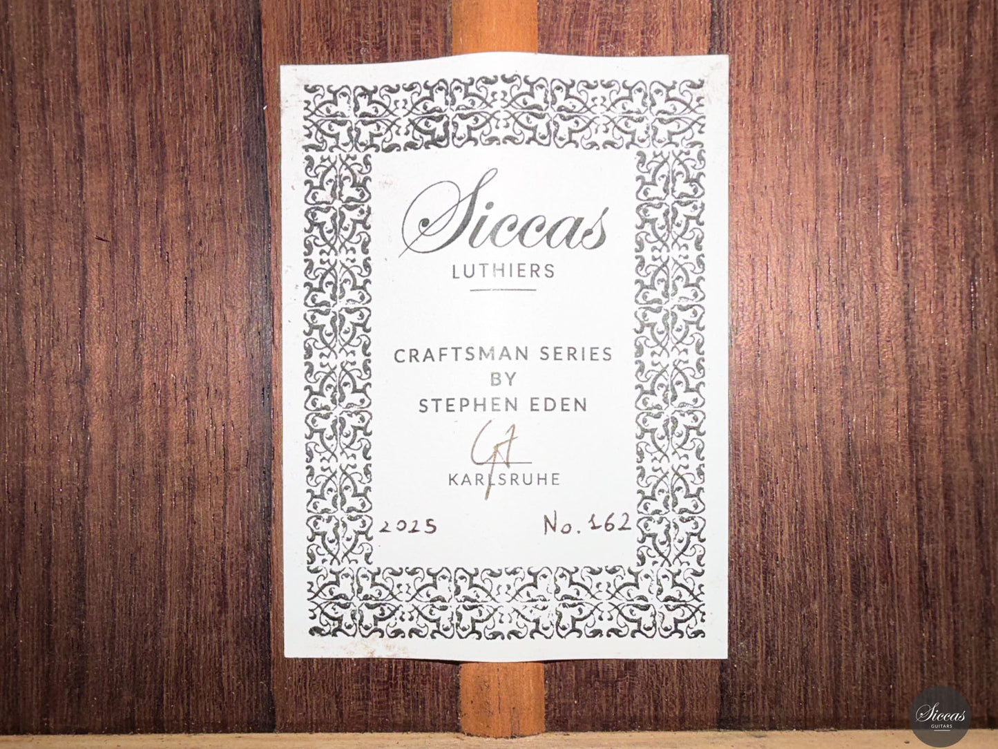 Siccas Luthiers - Craftsman Series by Stephen Eden - Lattice