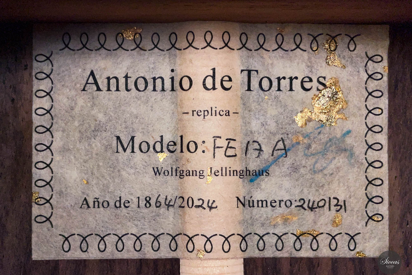 Wolfgang Jellinghaus - Antonio de Torres FE 17 A Indian Rosewood 63 cm