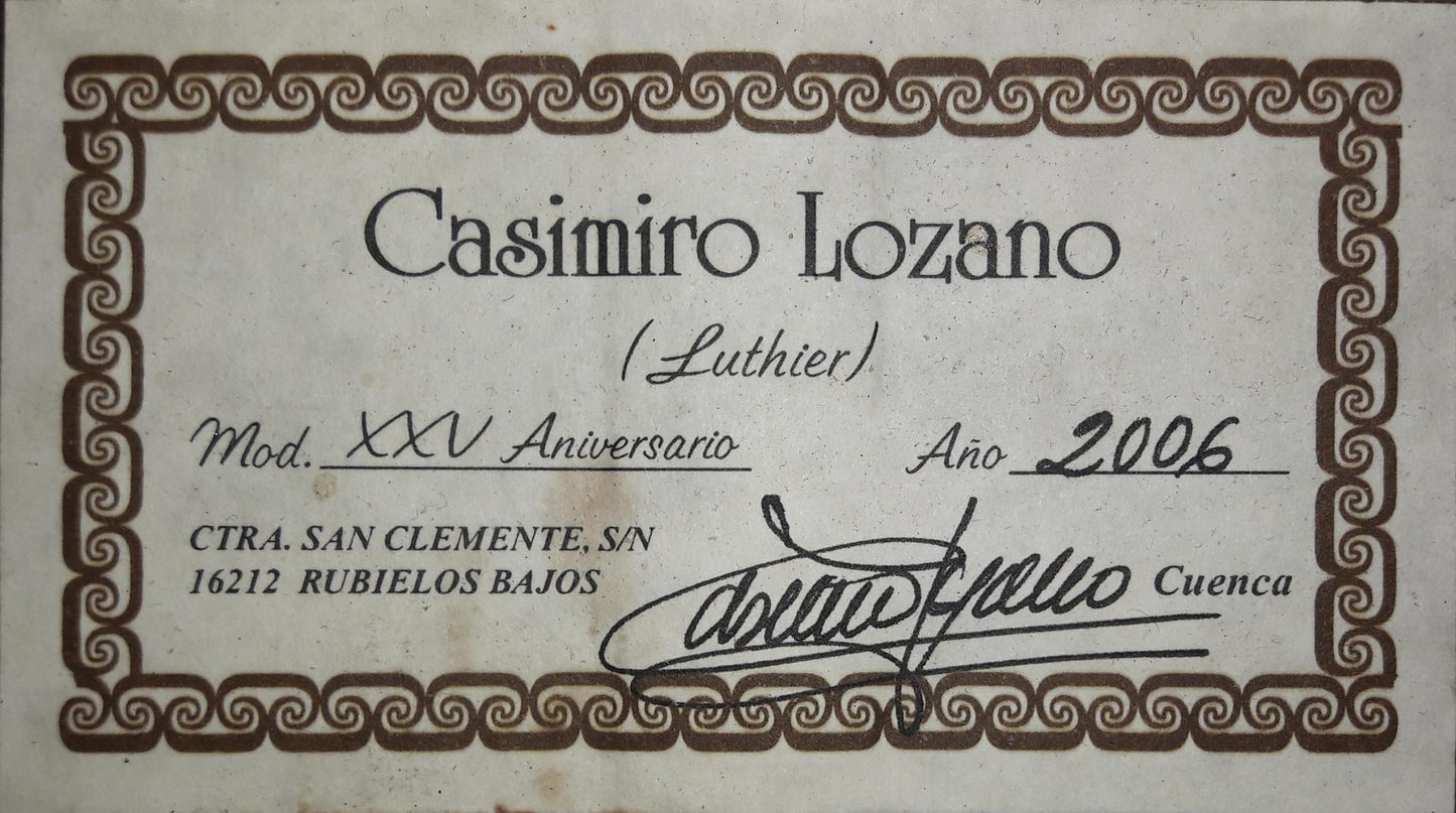 Casimiro Lozano - XXV Aniversario 2006