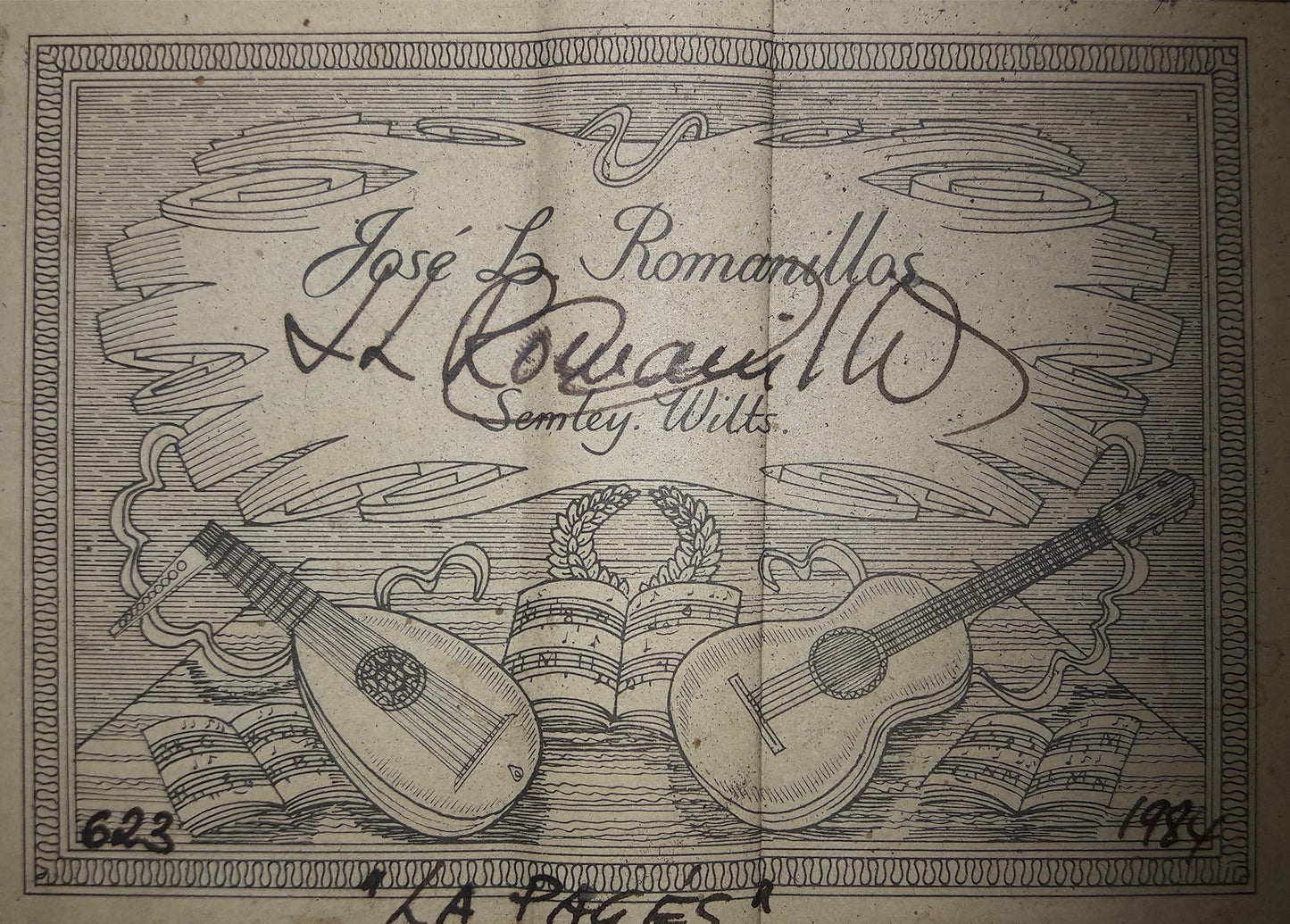José Luis Romanillos - 1984 "La Pagés"