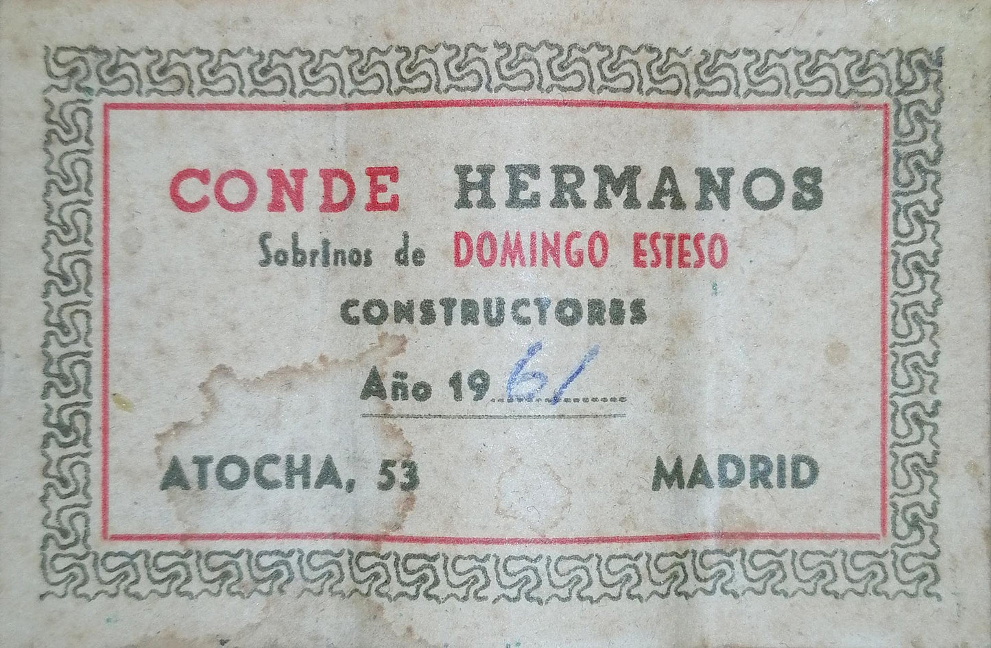 Conde Hermanos - 1961 Flamenca Blanca