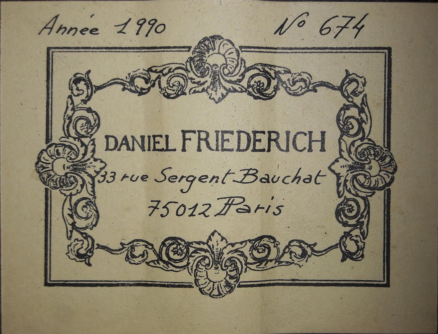 Daniel Friederich - 1990