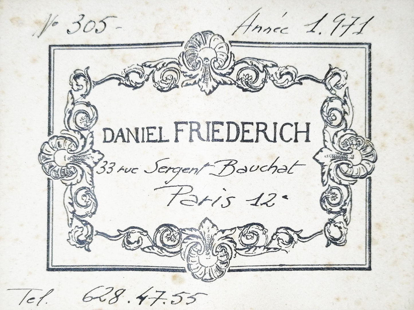 Daniel Friederich - 1971