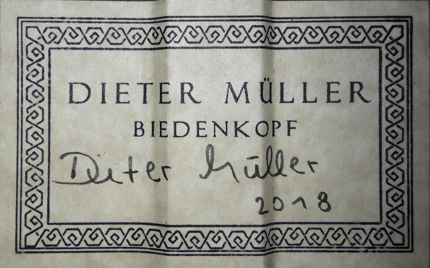 Dieter Müller - 2018 Doubletop
