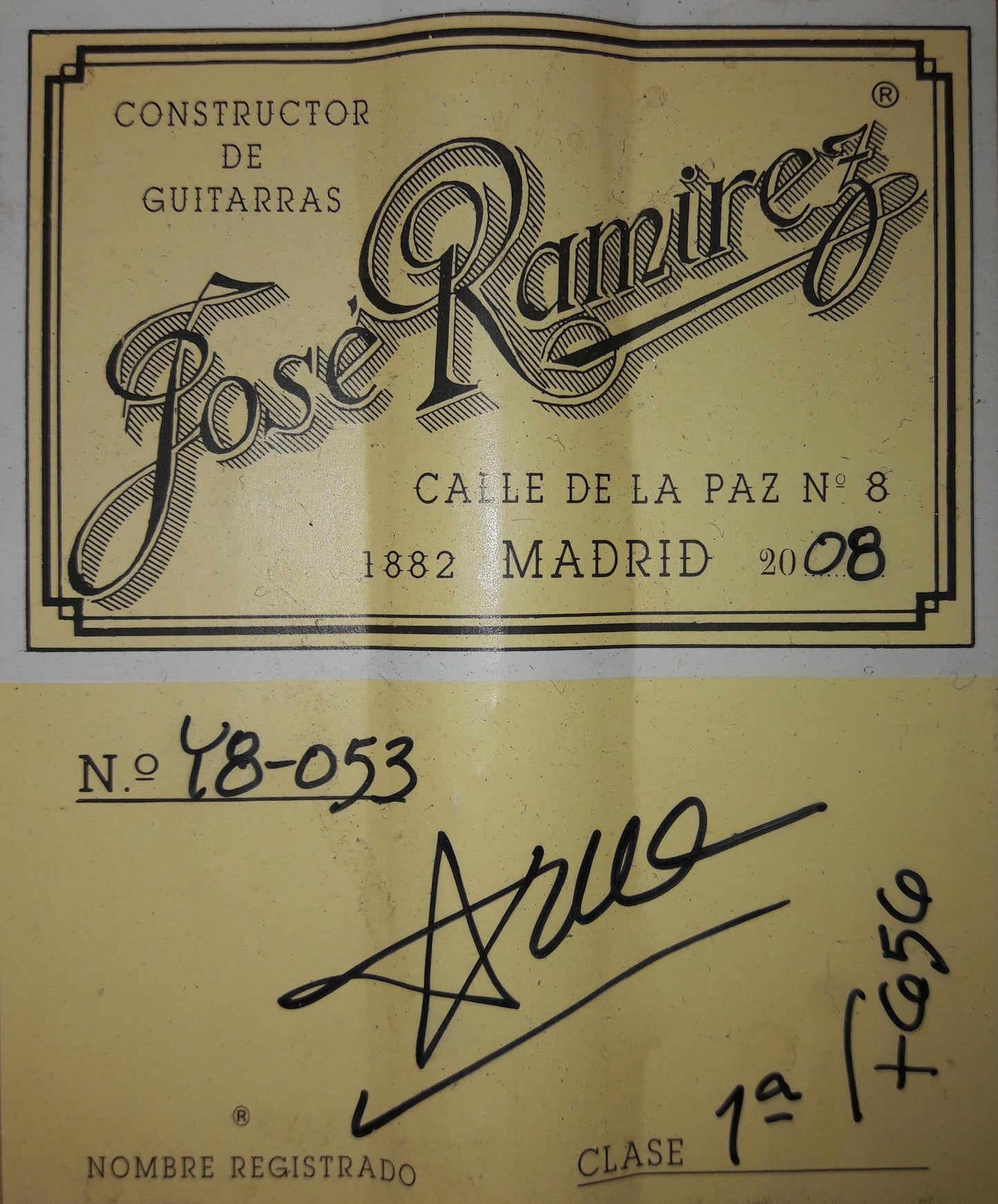 José Ramirez Flamenco 1A – 2008