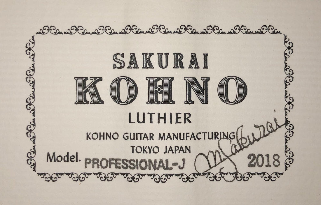 Sakurai Kohno - 2018 Professional J Spruce