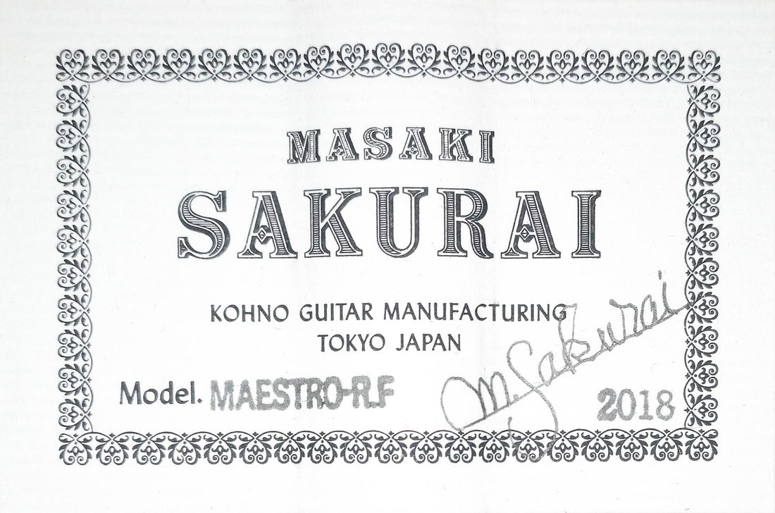 Masaki Sakurai - 2018 Maestro RF
