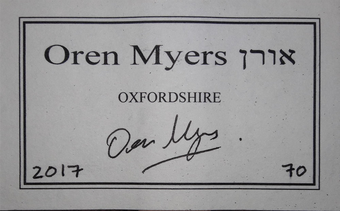 Oren Myers - 2017