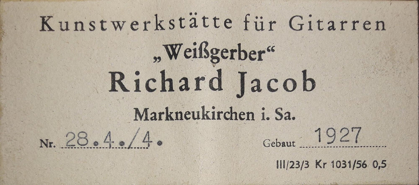 Richard Jacob Weissgerber - 1927