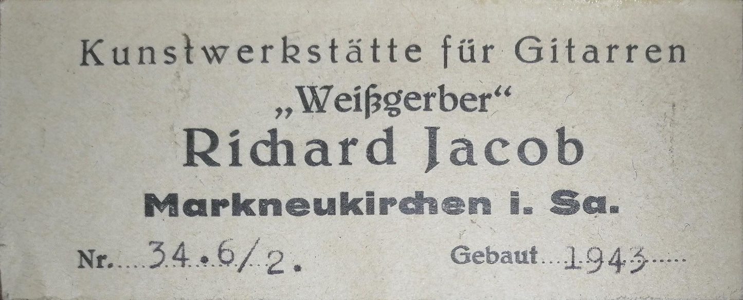 Richard Jacob Weissgerber - 1943 ex. Siegfried Behrend