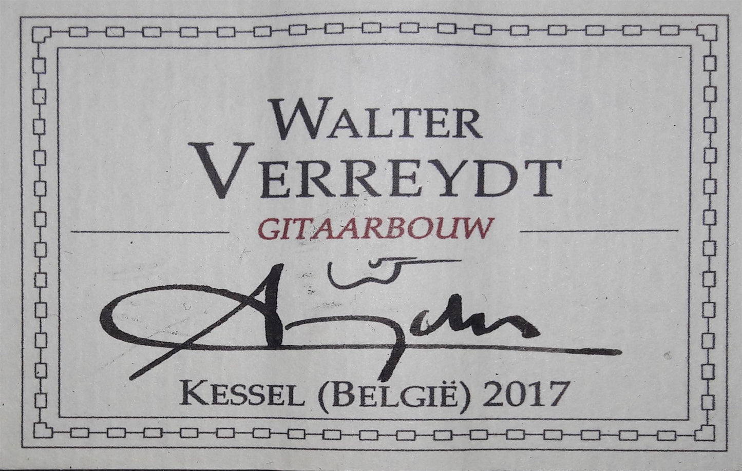 Walter Verreydt - 2017