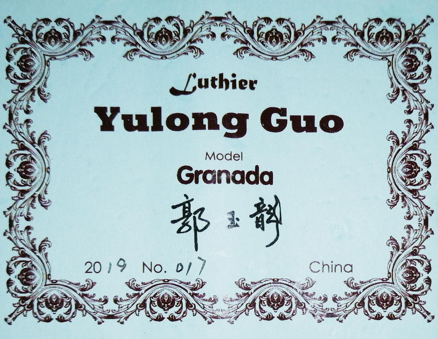 Yulong Guo - 2019 Granada