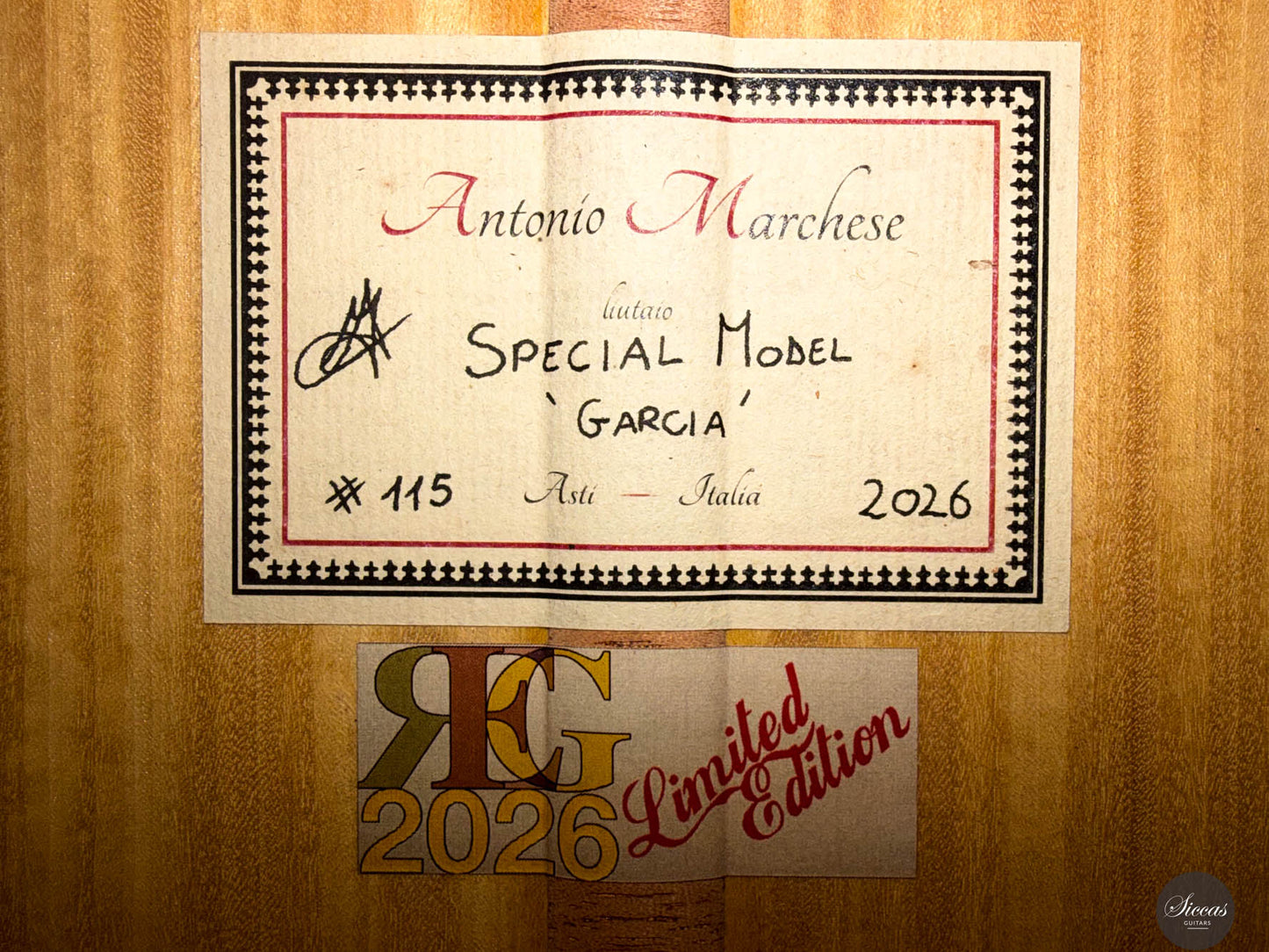 Antonio Marchese - 2026 Garcia REG Limited Edition