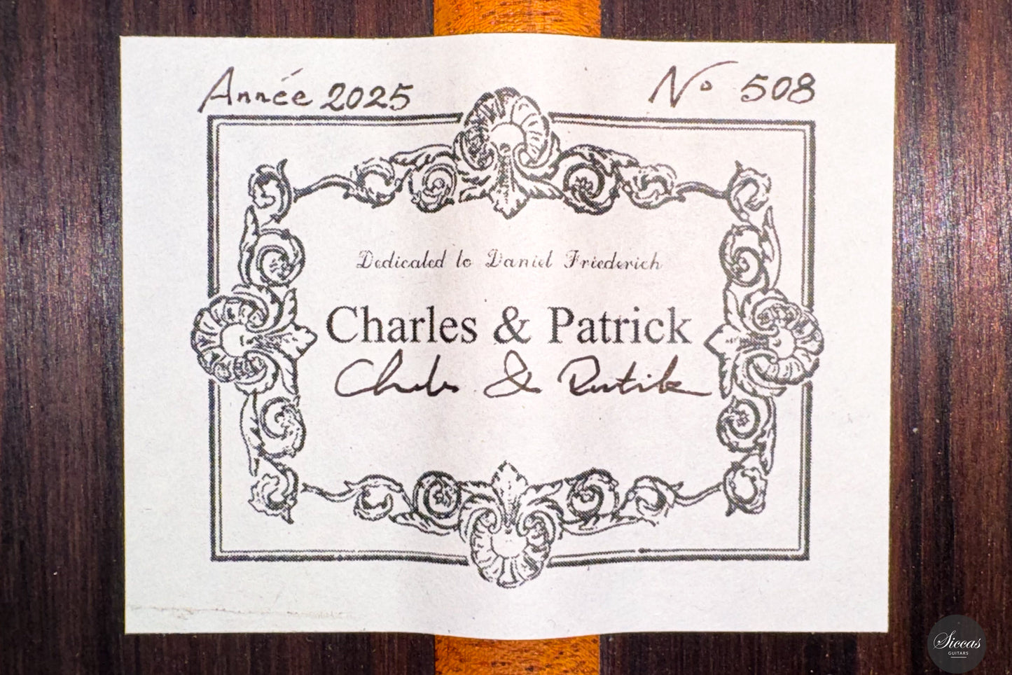Charles & Patrick - 2025 No. 508 Friederich ON HOLD