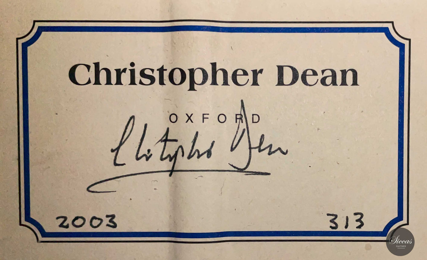 Christopher Dean - 2003 No. 313 64 cm