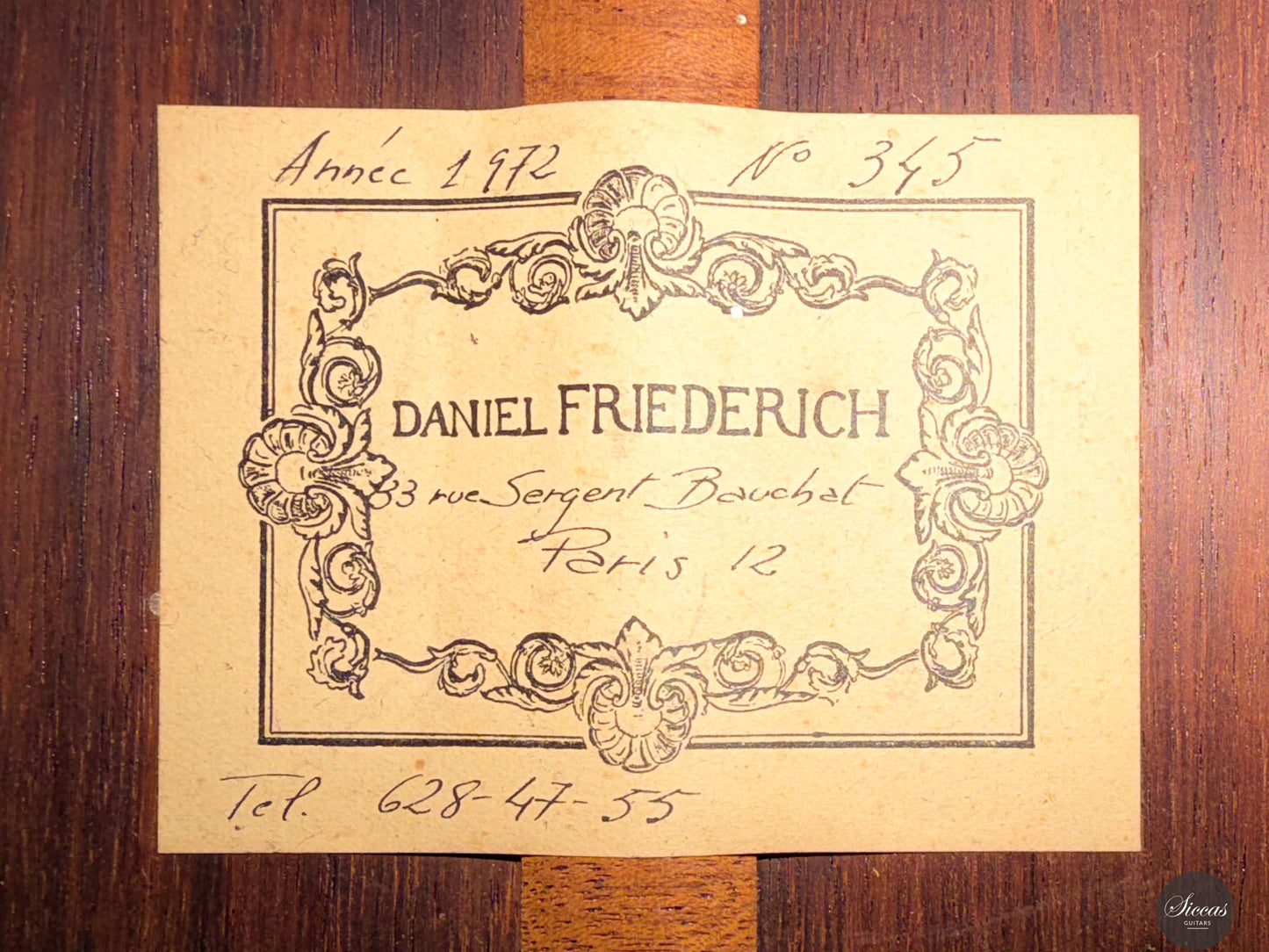 Daniel Friederich - 1972 No. 345