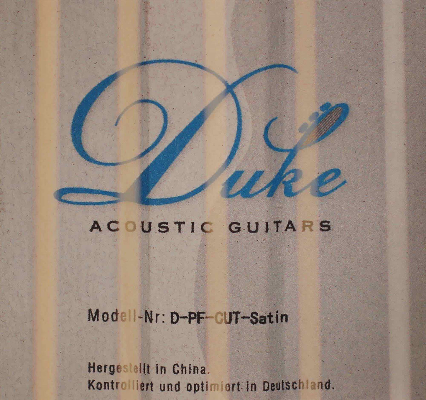 Duke - D - PF Cut Satin
