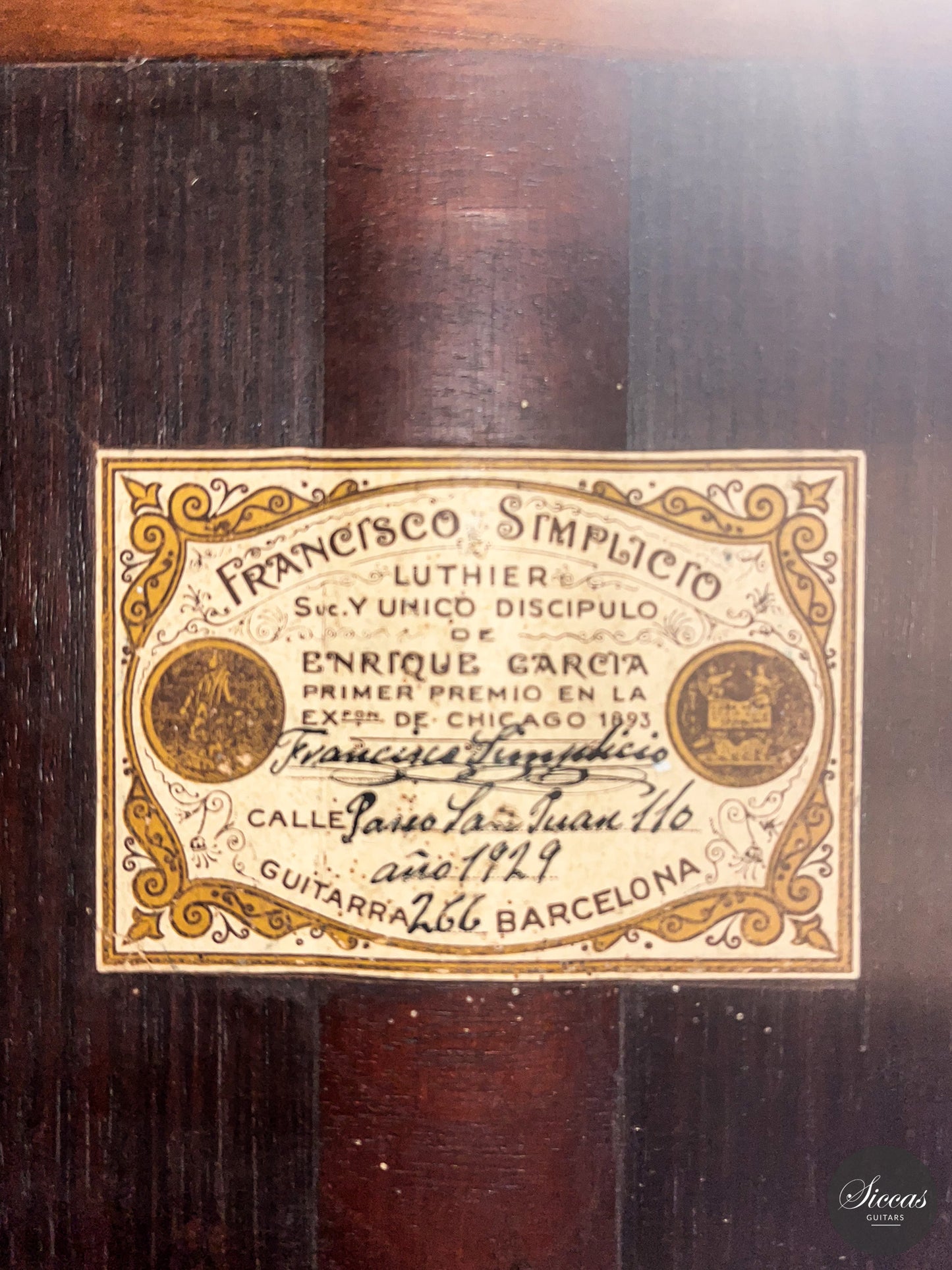 Francisco Simplicio - 1929 No. 266