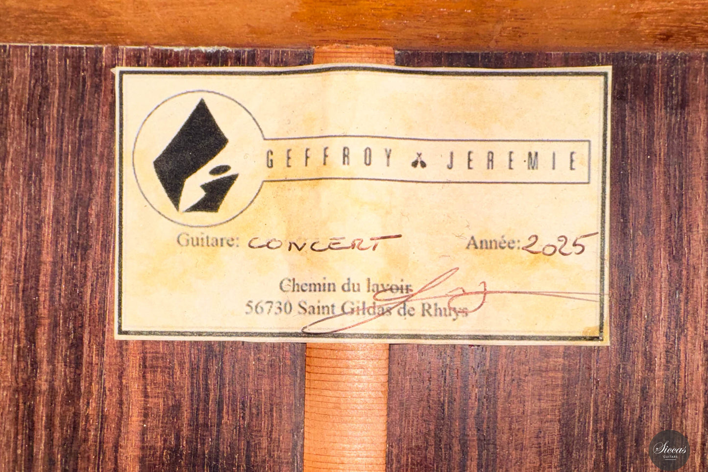 Jeremie Geffroy - 2025 - Cedar/Indian