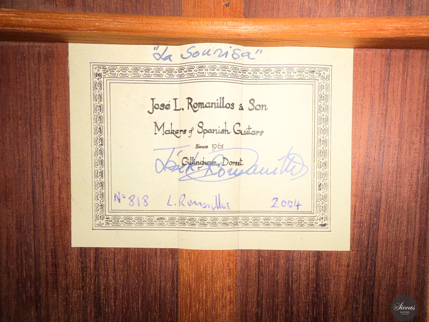 José Luis Romanillos - 2004 No. 818 ''La Sonrisa''