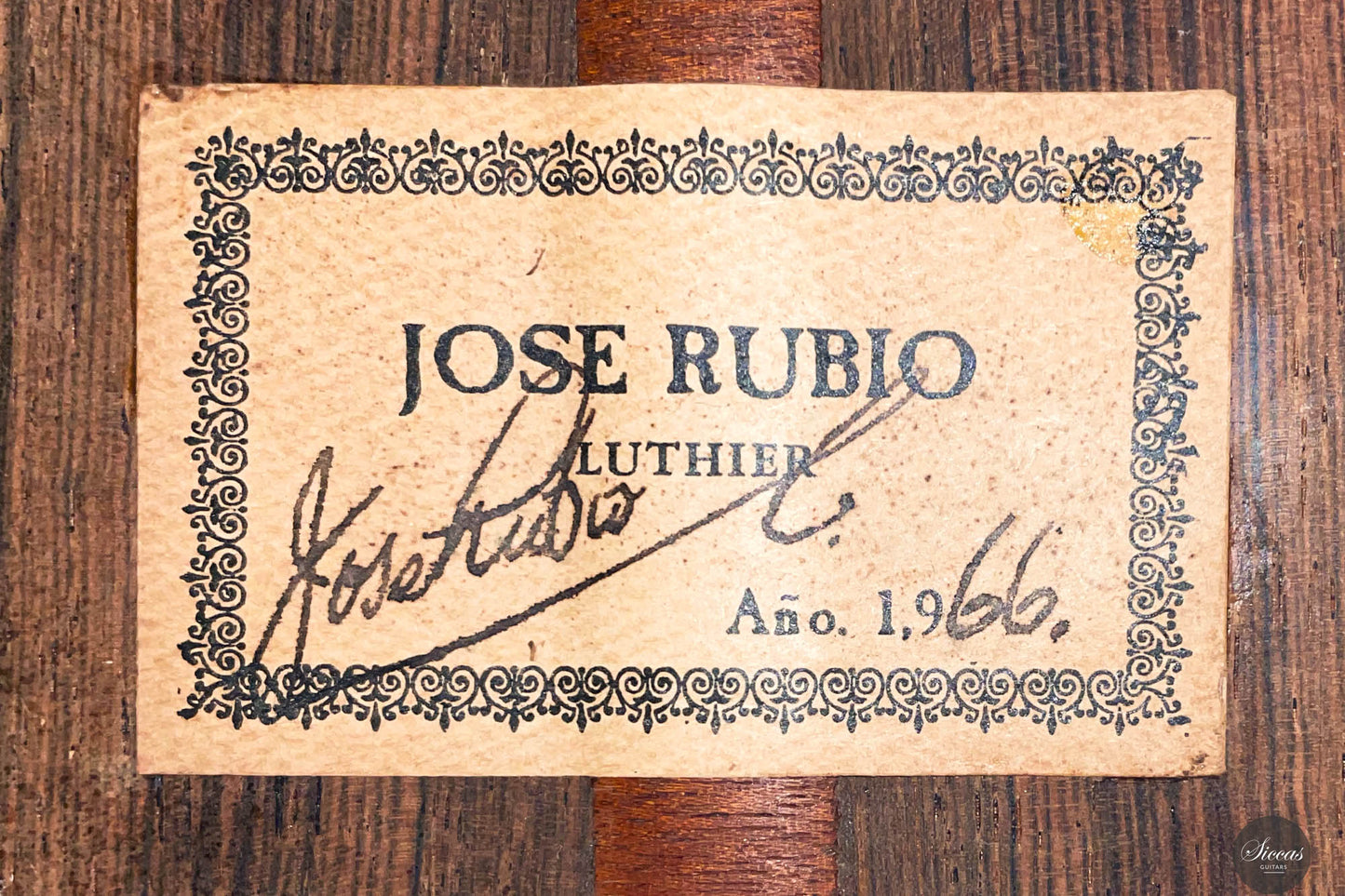 Jose Rubio - 1966 from Russel Cleveland Collection